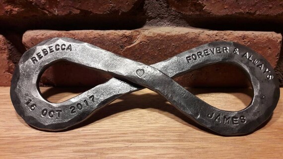  Steel  Infinity Symbol 11th Year Wedding  Anniversary  Gift 