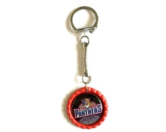 Florida PANTHERS Handcrafted Hockey Keychain
