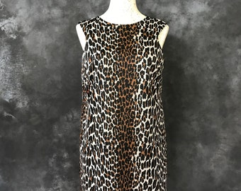 Vintage 1960's Vanity Fair leopard print nightie size 36 Jungle Beauty