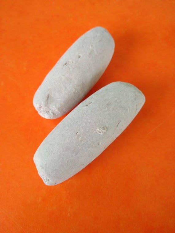 Natural edible African white clay