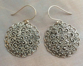 Balinese Sterling Silver Earrings