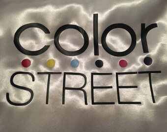 Color street table runner for sales tables