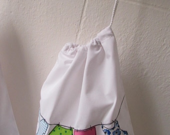 Drawstring bag for lingerie or shoes