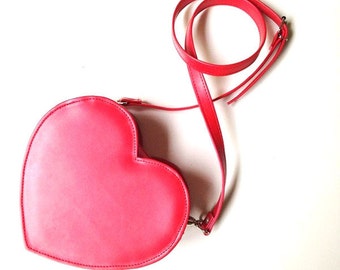 Red Heart Faux Leather Crossbody Bag (Ready to ship)