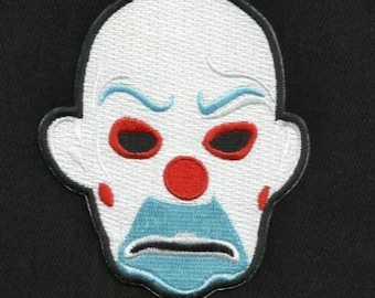 JOKER MASK BANK Robber Cult Classic Movie Film Rockabilly Patch