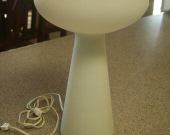 Mid Century Opaque Blown Glass Lamp by Lisa Johansson-Pape