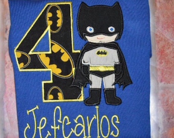 Embroidered Batboy Birthday Shirt