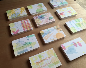 Letterpress Postcard Set