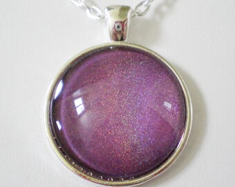 Deep Orchid Holographic Nail Polish Necklace Jewelry ILNP Dreaming in Violet Holographic Nail Polish Jewelry