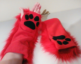 Furry Paw Gloves