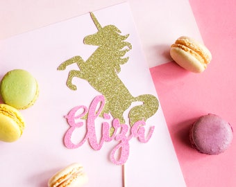Unicorn Cake Topper, Unicorn Party, Custom Unicorn Cake, Unicorn Birthday, Pink Gold Cake, Unicorn Party Decor, Unicorn Cake, Cake Smash