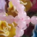 10 beads of rose quartz 6mm diameter, hole 1 mm