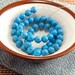 8mm Natural Dark Turquoise Round Gemstone Beads 16" Strand with about 50pcs /Strand Hole: 1mm DIY Bead Jewelry Supplies Ships from US