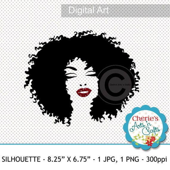 Afro Hairstyle Woman Silhouette Woman Cameo African