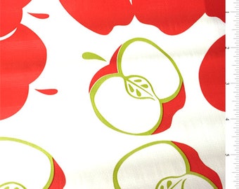 Apple Oilcloth, Fabric By The Yard