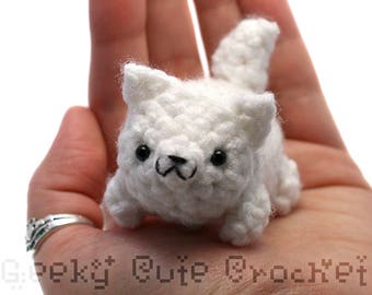 Loup blanc Yami Amigurumi peluche peluche animaux au Crochet