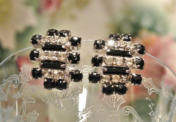 Vintage Rhinestone Earrings