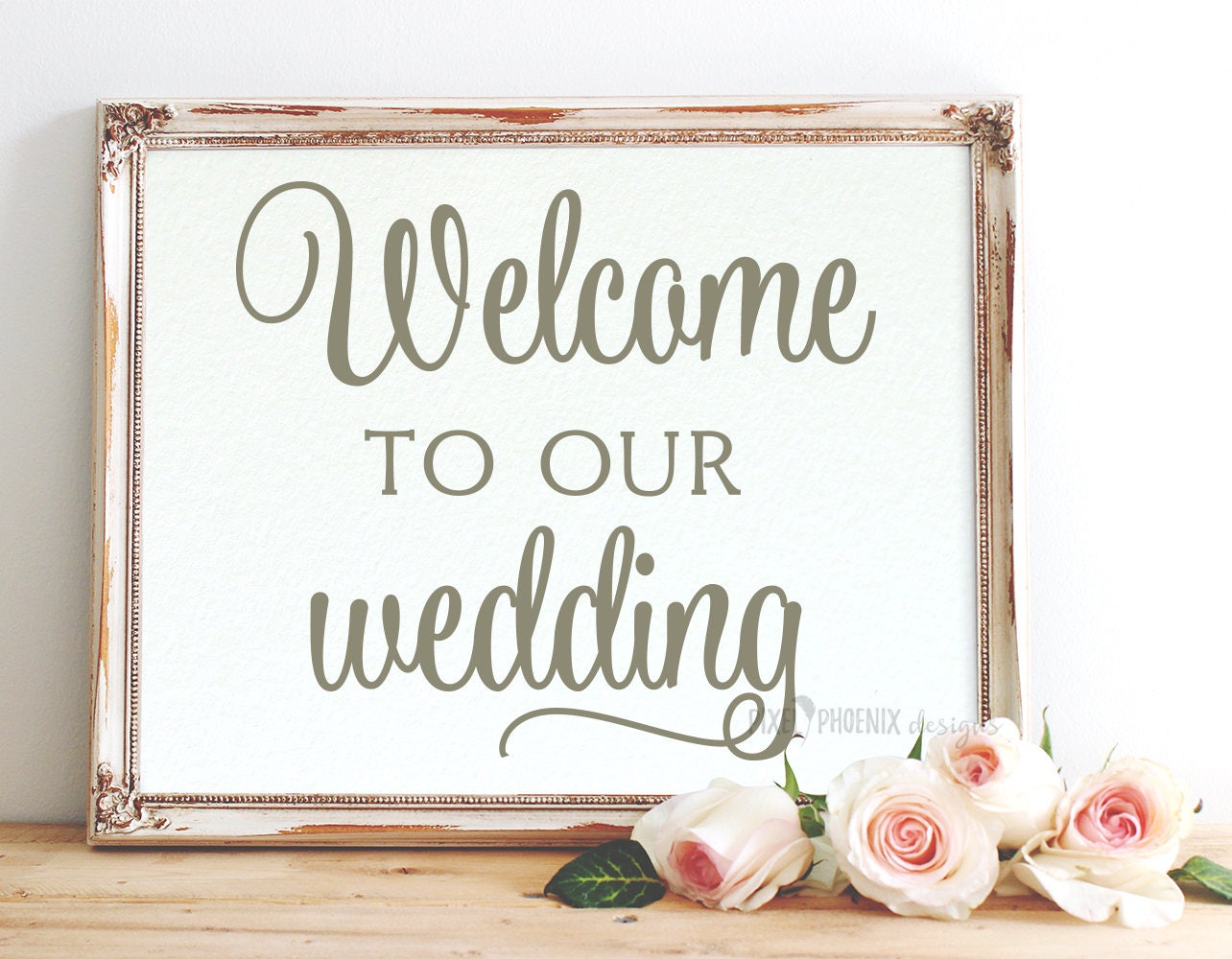 Download Welcome to our wedding SVG cut file getting married wedding