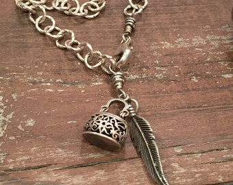 Fancy Sterling Silver Feather Bracelet