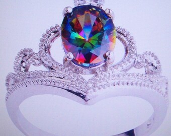 Hand Crafted Mystic Rainbow Ring