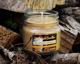 Butterbeer Inspired Scented Candle | Potter candle | Soy Candle Inspired Scented Candle - Book Candle - 8 oz - Bookworm Gifts