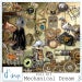Mechanical Dream 3 - Digital Scrapbooking Kit - Steampunk - Scrapbook - Imprimable
