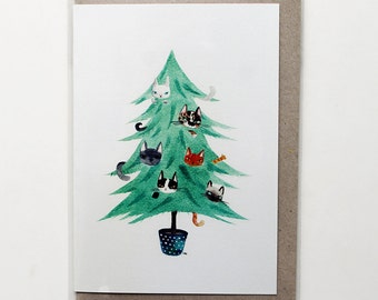 Christmas cat card