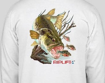 Large Mouth Bass Long Sleeve Shirt from RIPLIFE1