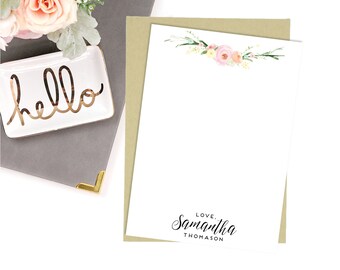 stationery personalized note cards 5x7 gift card