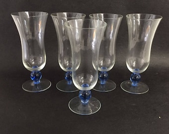 Vintage set of 5 Parfait Glasses