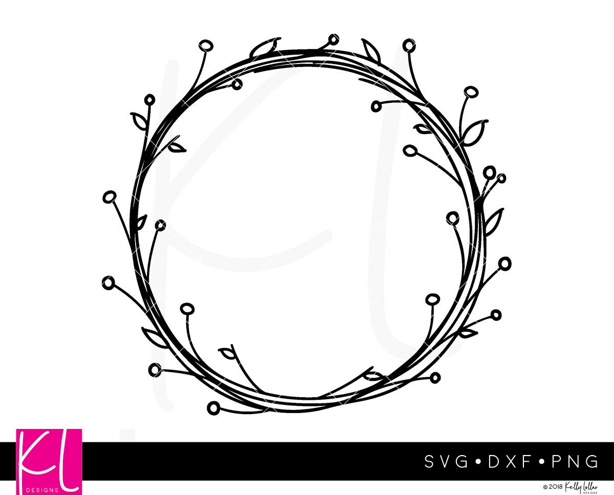 Download Floral Wreath svg Wreath svg Flower Wreath svg Border svg