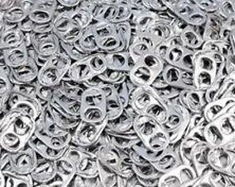 200 Aluminum Pull Tabs Soda Pop Tops Beer Can For Craft Projects Washed