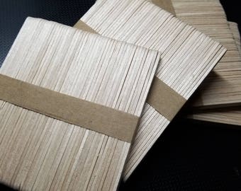 50 Wooden Sticks、Popsicle Sticks、Natural、For Crafts