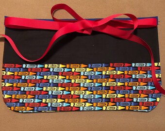 Crayon Teacher Apron