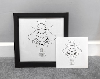 Bees Knees Wall Art Print