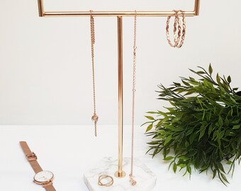Marble Gold Jewellery Stand