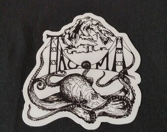 Tacoma Octopus Vinyl Decal