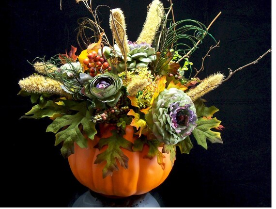 Fall Pumpkin centerpiece