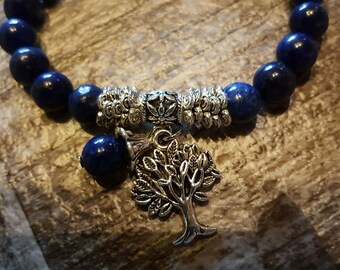 Tree of life and natural stones bracelet
