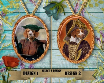 Brittany Spaniel Jewelry. Brittany Pendant or Brooch. Brittany Necklace. Brittany Portrait. Custom Dog Jewelry.Handmade Jewelry