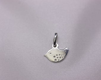 Sterling silver bird charm