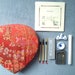 Red calligraphy Brocade box