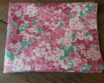 Floral fabric / pink hydrangeas