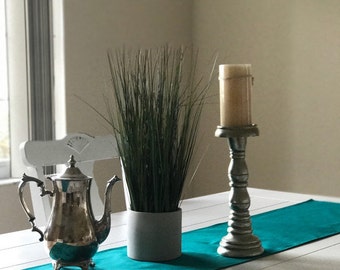 Sale. Ready to Ship. Jade Table Runner, 13''x72'' Jade Table Runner, Green Table Linens