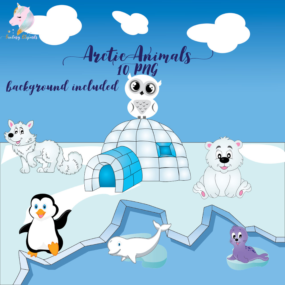 Arctic animals animals clipart arctic clip art winter