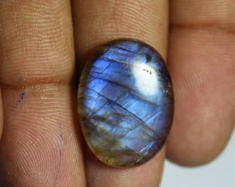 Natural Blue labradorite Loose Stone13Ct(22X16mm)#453