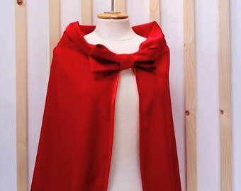 bridal cape , red cape , bridal capelet, Cape red, cape colored