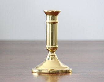 Brass, Traditional Style Candle Holder, Candle Holder, 6" Candlestick Holder, Oval Base, Heavy Brass Taper Holder