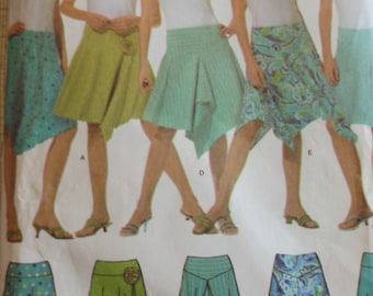 Misses' Knit Skirts with Hemline Variations in Sizes 4 to 10 All 11 Uncut/FF Simplicity Sewing Pattern 4672