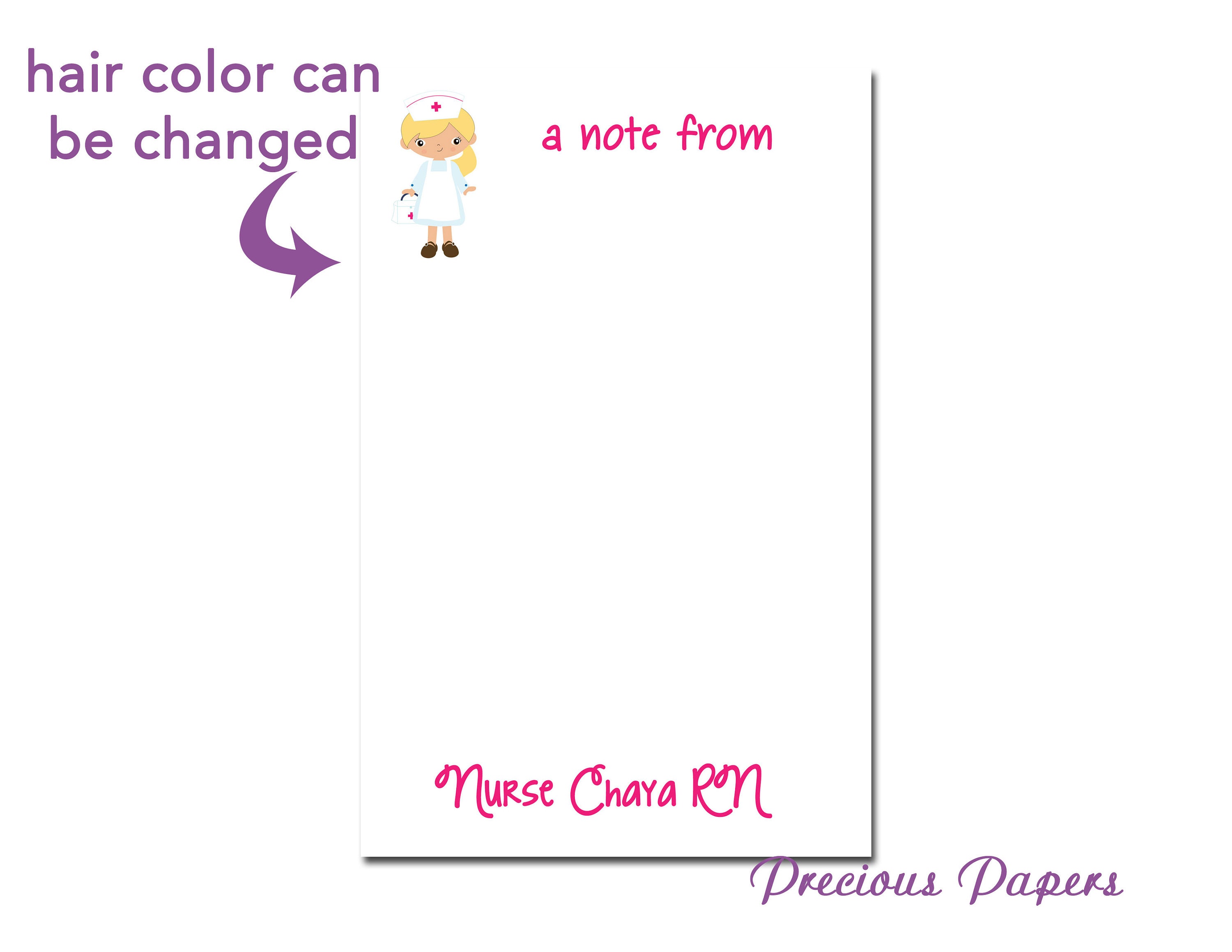 Personalized nurses note pads nurse gifts nursing student note